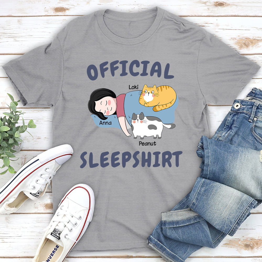 Customizable Cat Sleepshirt - Unisex Personalized T-shirt for Pet Lovers