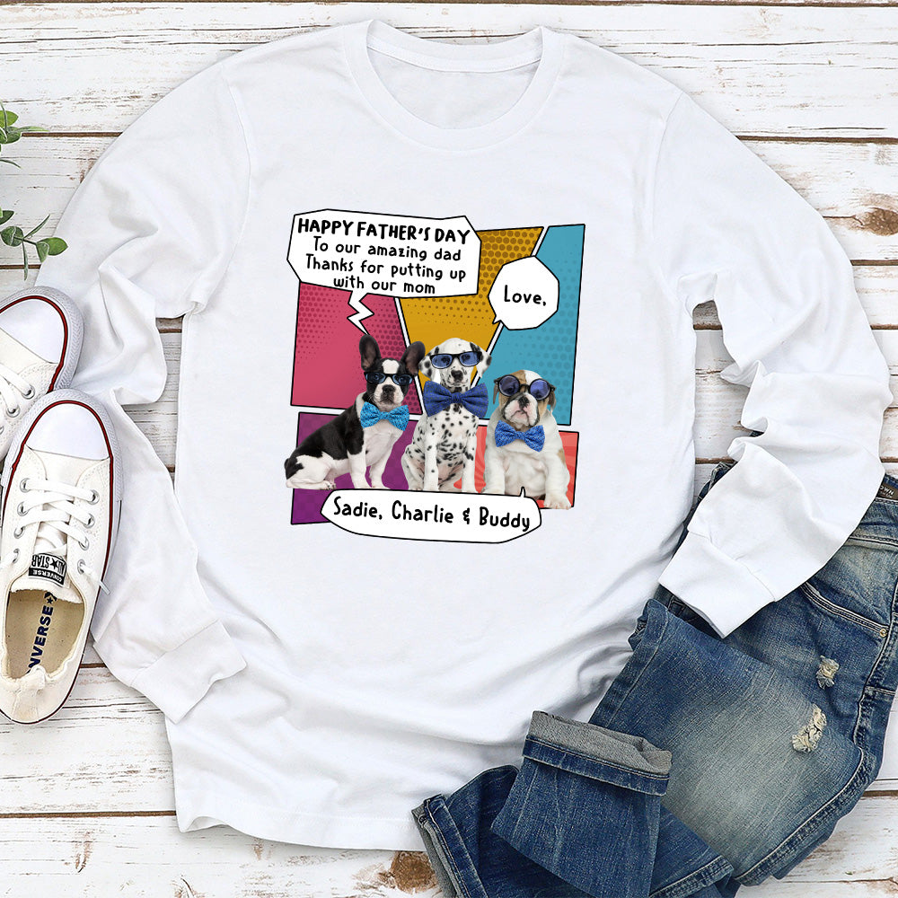 Amazing Pop Art Personalized Custom Long Sleeve T-shirt for Moms