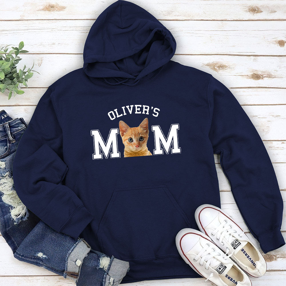 Personalized Custom Dad/Mom Basic Photo Hoodie - Ideal Gift for Pet Lovers