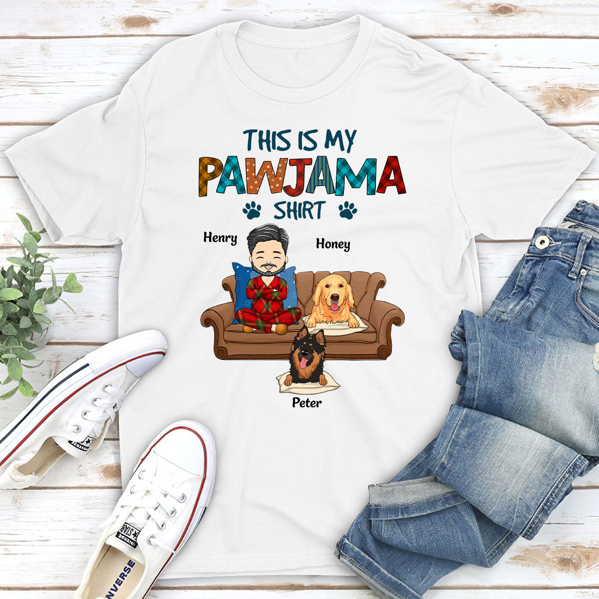Personalized Unisex Pawjama Sleepshirt - Ideal Gift for Pet Lovers