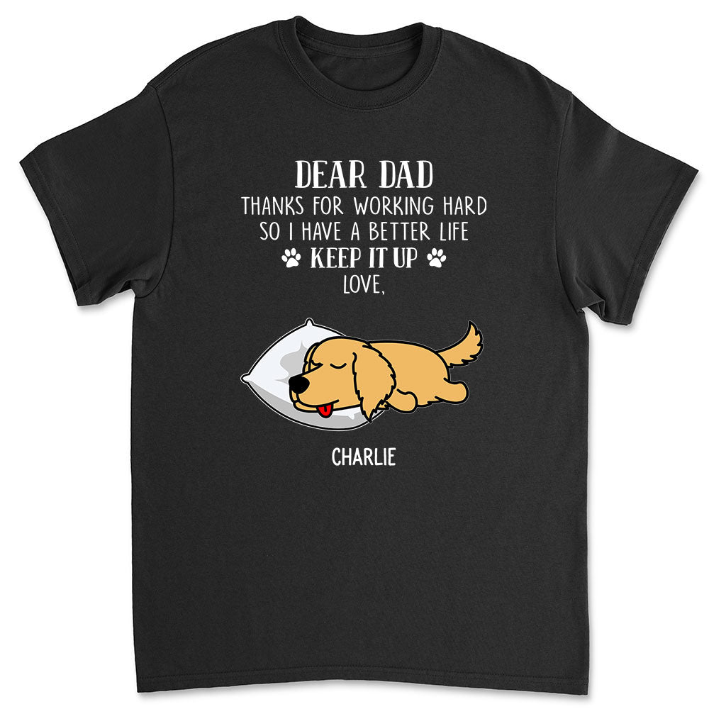 Personalized Unisex Working Hard T-shirt - Ideal Gift for Pet Lovers