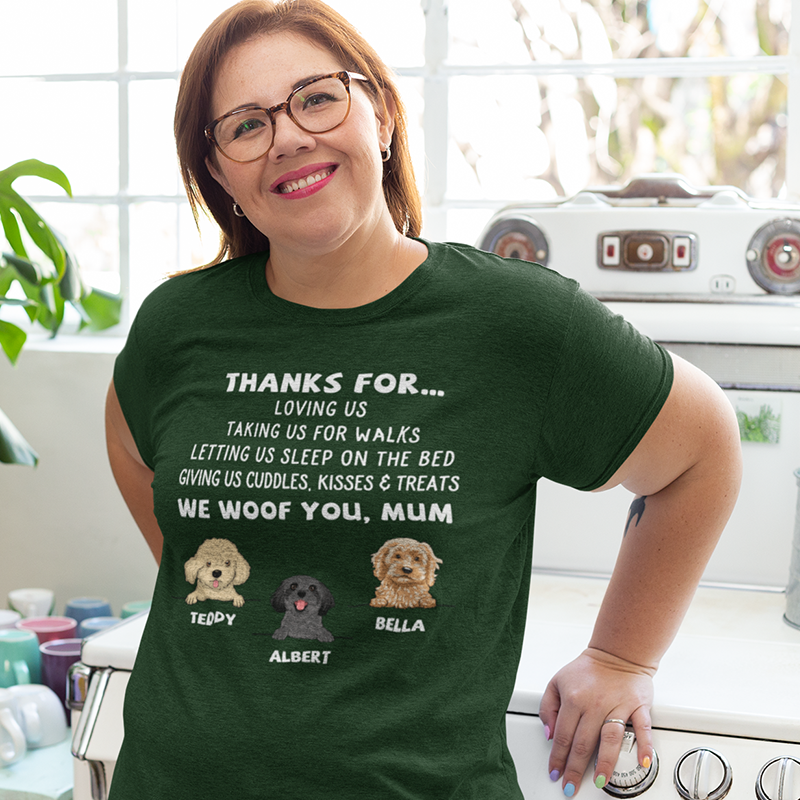 Customizable Unisex Dog Appreciation T-shirt - Personalized for Pet Lovers