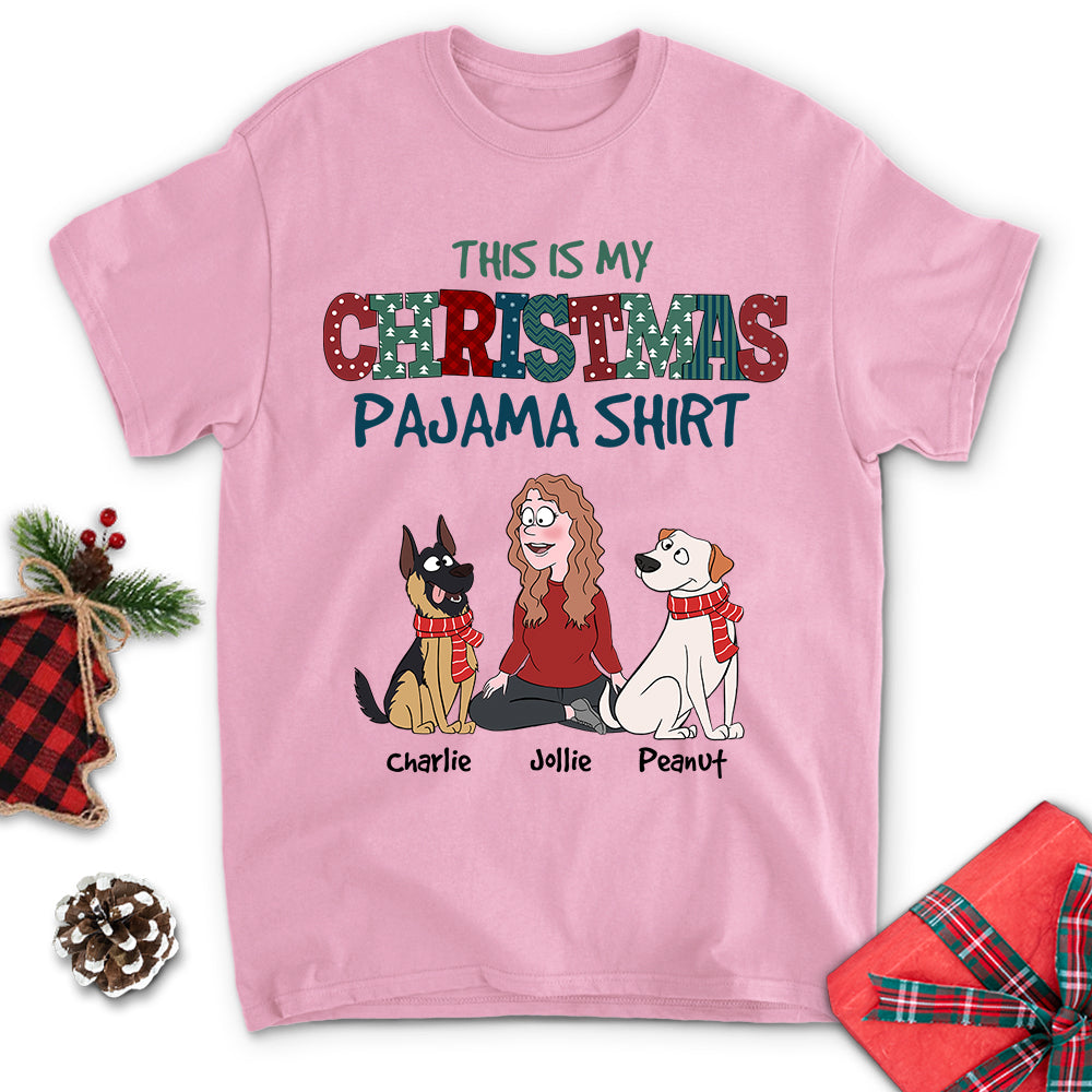 Personalized Custom Unisex Cartoon Pajama T-shirt - Ideal Gift for Pet Lovers