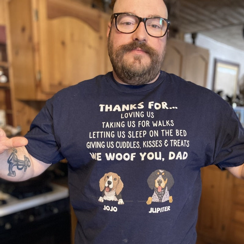 Customizable Unisex Dog Appreciation T-shirt - Personalized for Pet Lovers