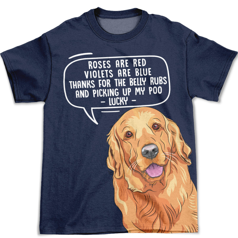 Personalized Custom All-over-print T-shirt - Picking Up My Poo Style