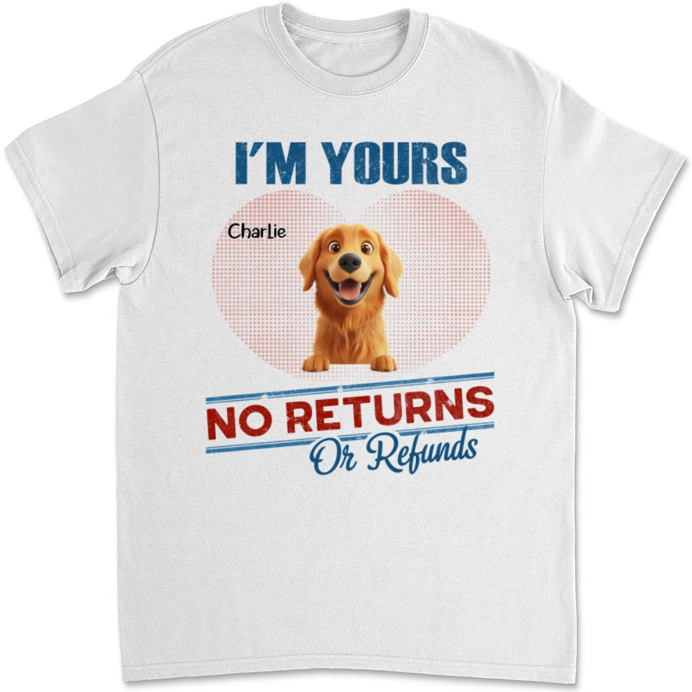 No Returns Or Refunds - Personalized Custom Unisex Kids' T-shirt for Pet Lovers