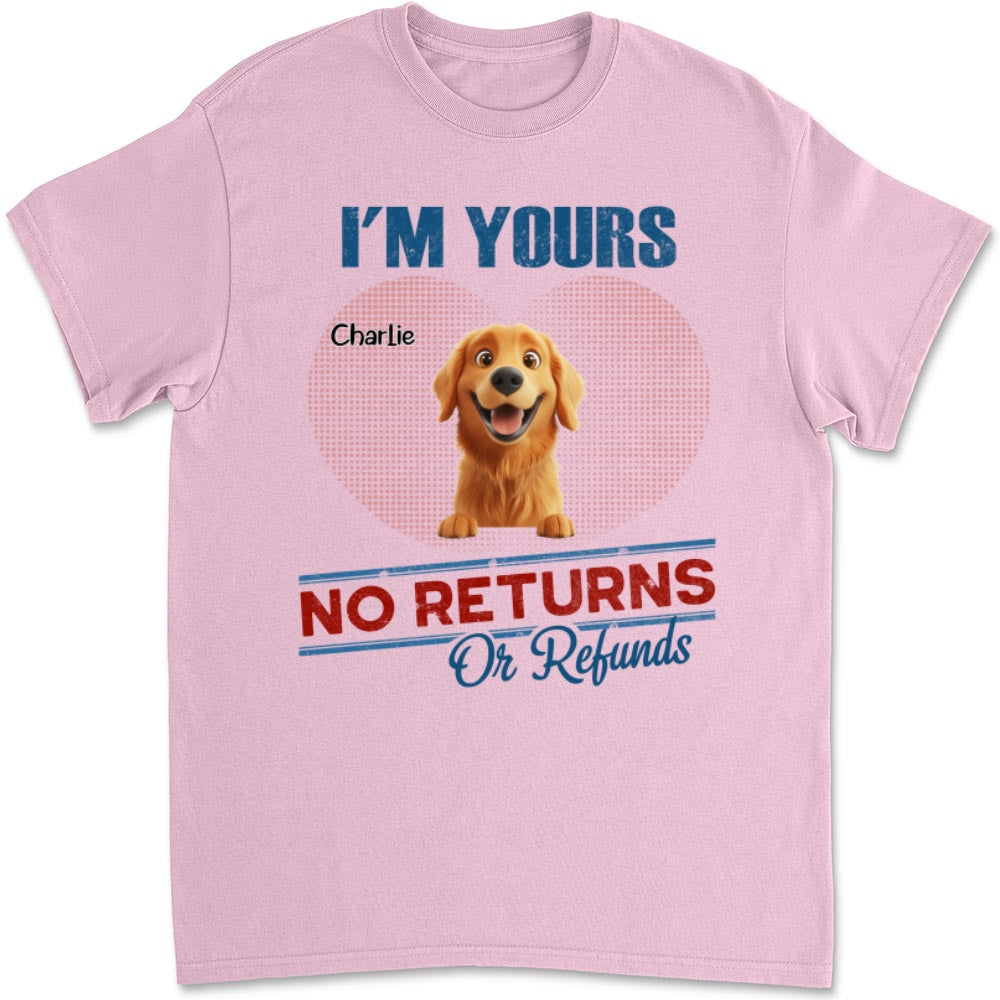 No Returns Or Refunds - Personalized Custom Unisex Kids' T-shirt for Pet Lovers