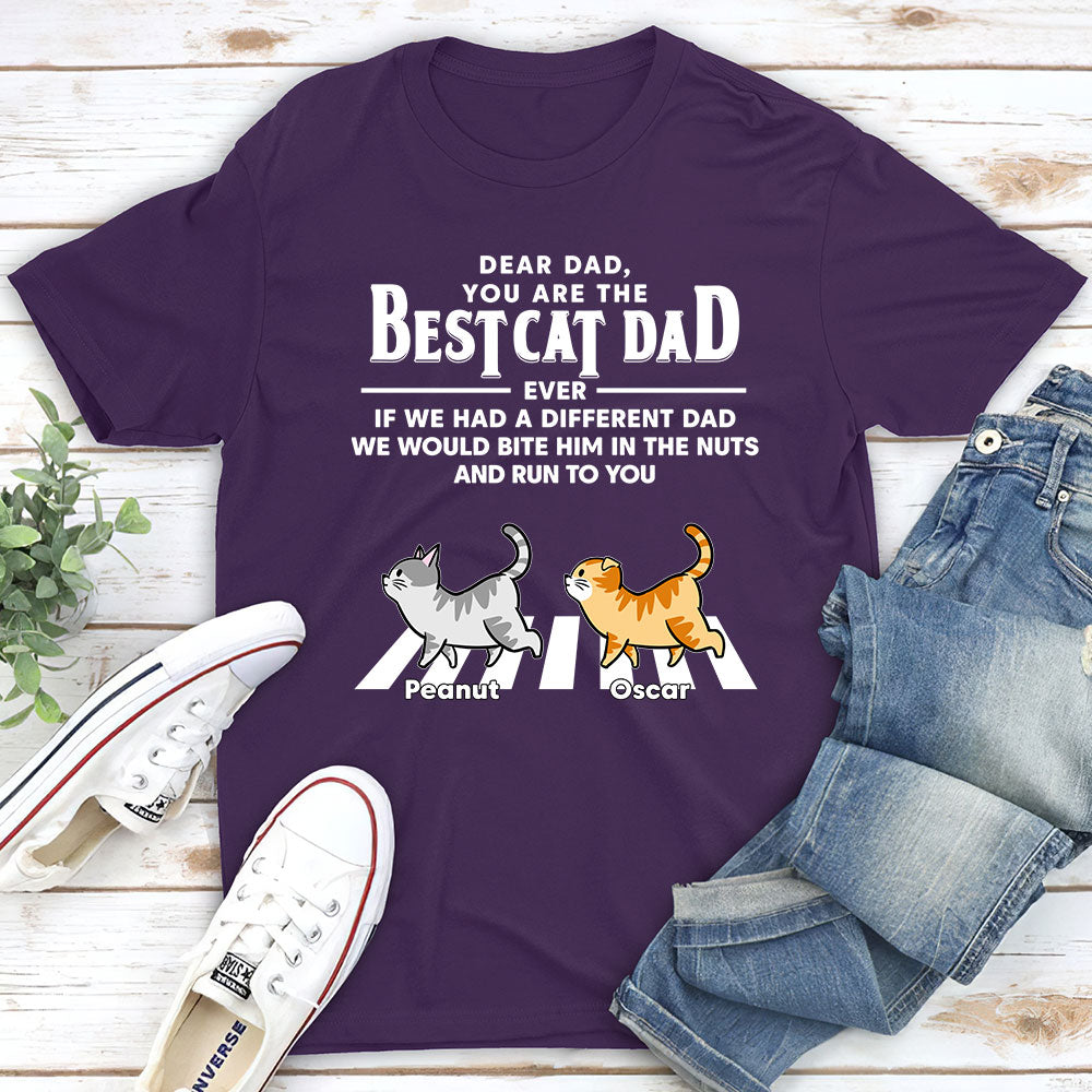 Personalized Unisex 'Cats Run To You' T-shirt - Ideal Gift for Pet Lovers