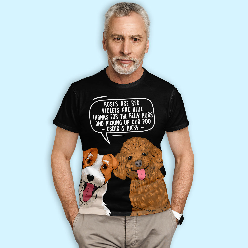 Personalized Custom All-over-print T-shirt - Picking Up My Poo Style