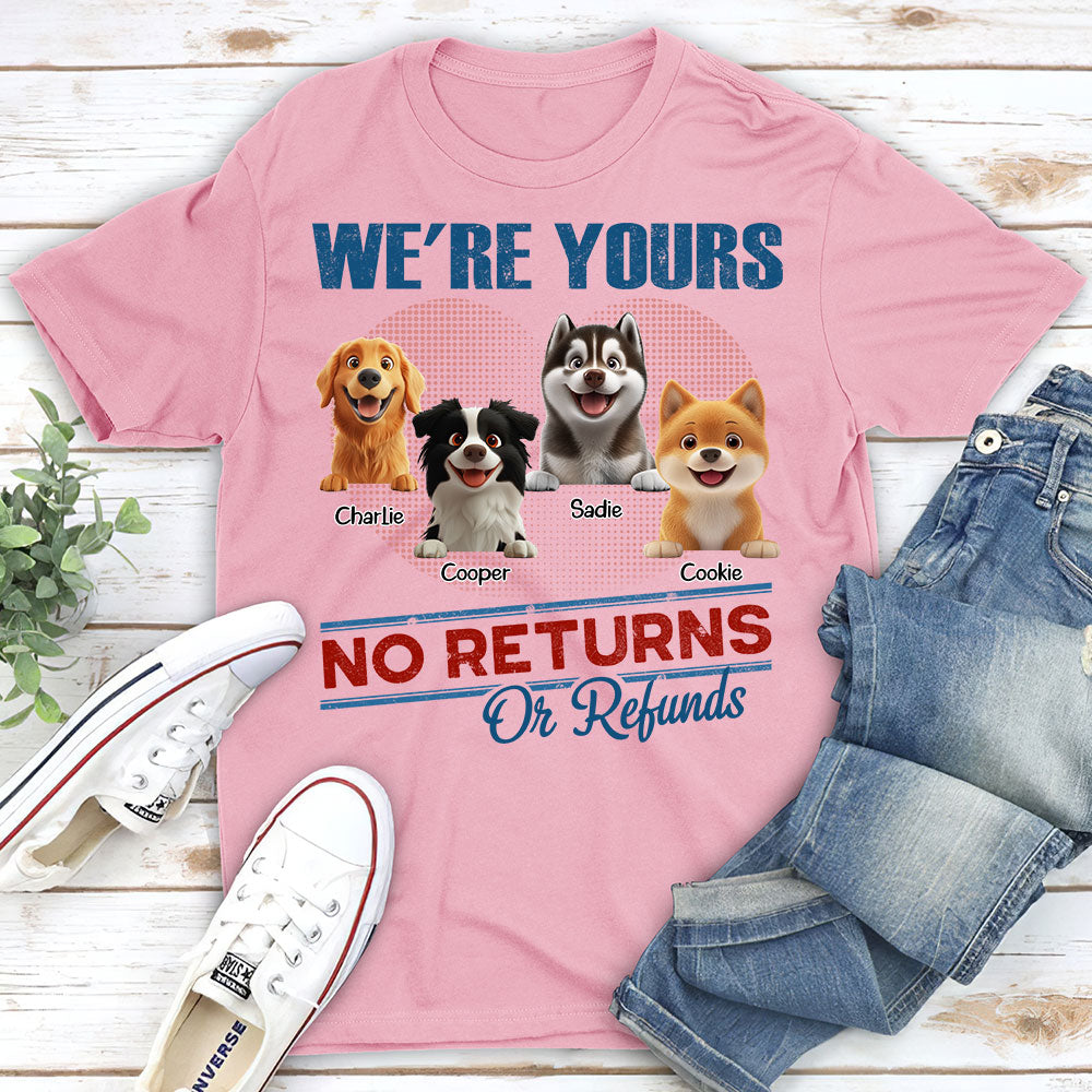 No Returns Or Refunds - Personalized Custom Unisex Kids' T-shirt for Pet Lovers