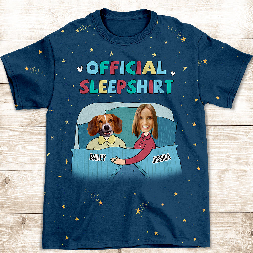 Personalized Custom Photo All-over-print Official Sleepshirt - Ideal for Everyday Wear