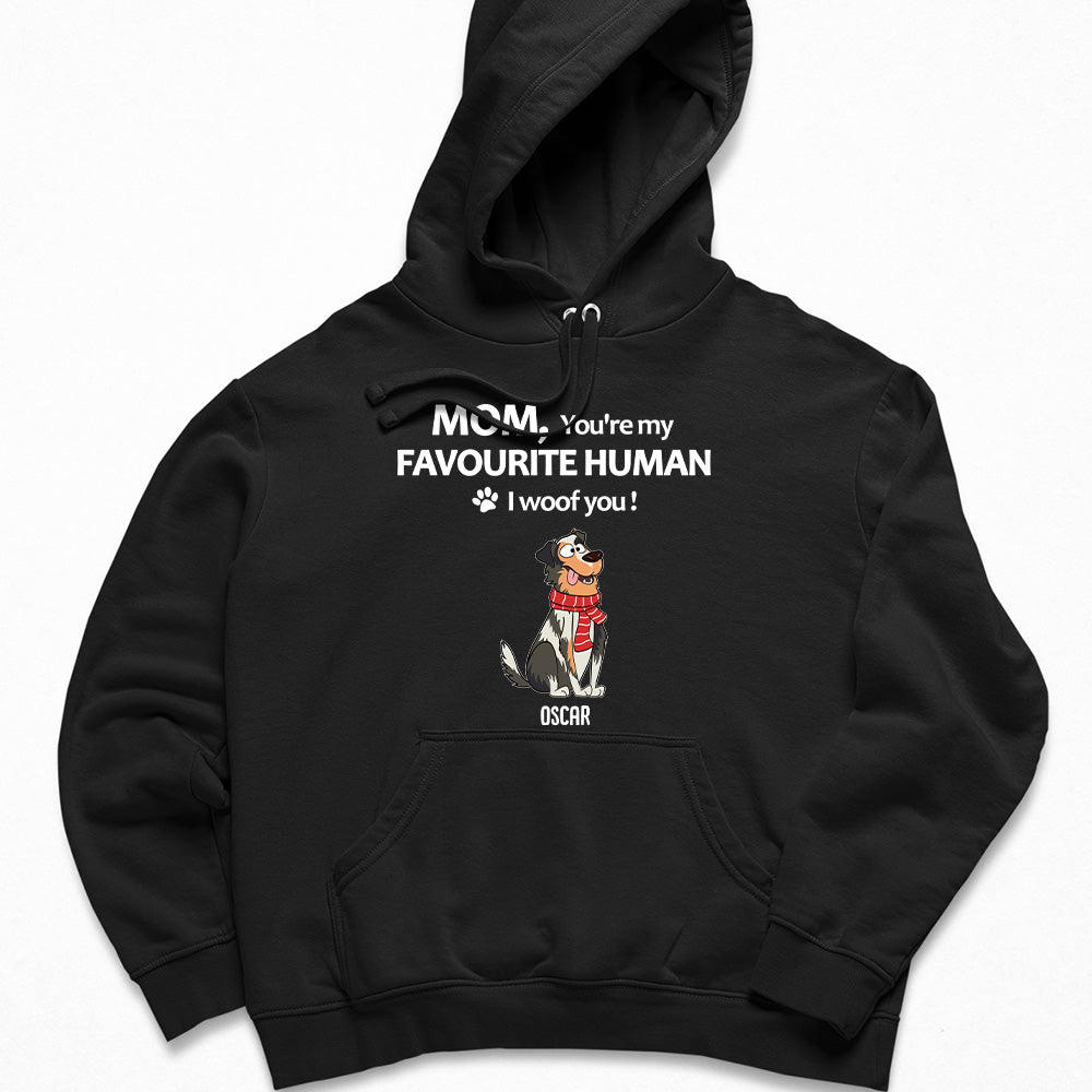 Personalized Custom 'To My Favourite Human' Hoodie - Ideal Gift for Pet Lovers
