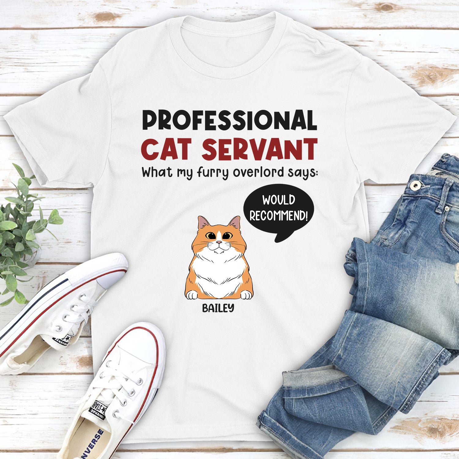 Personalized Unisex Professional Servant T-shirt - Ideal Gift for Pet Lovers