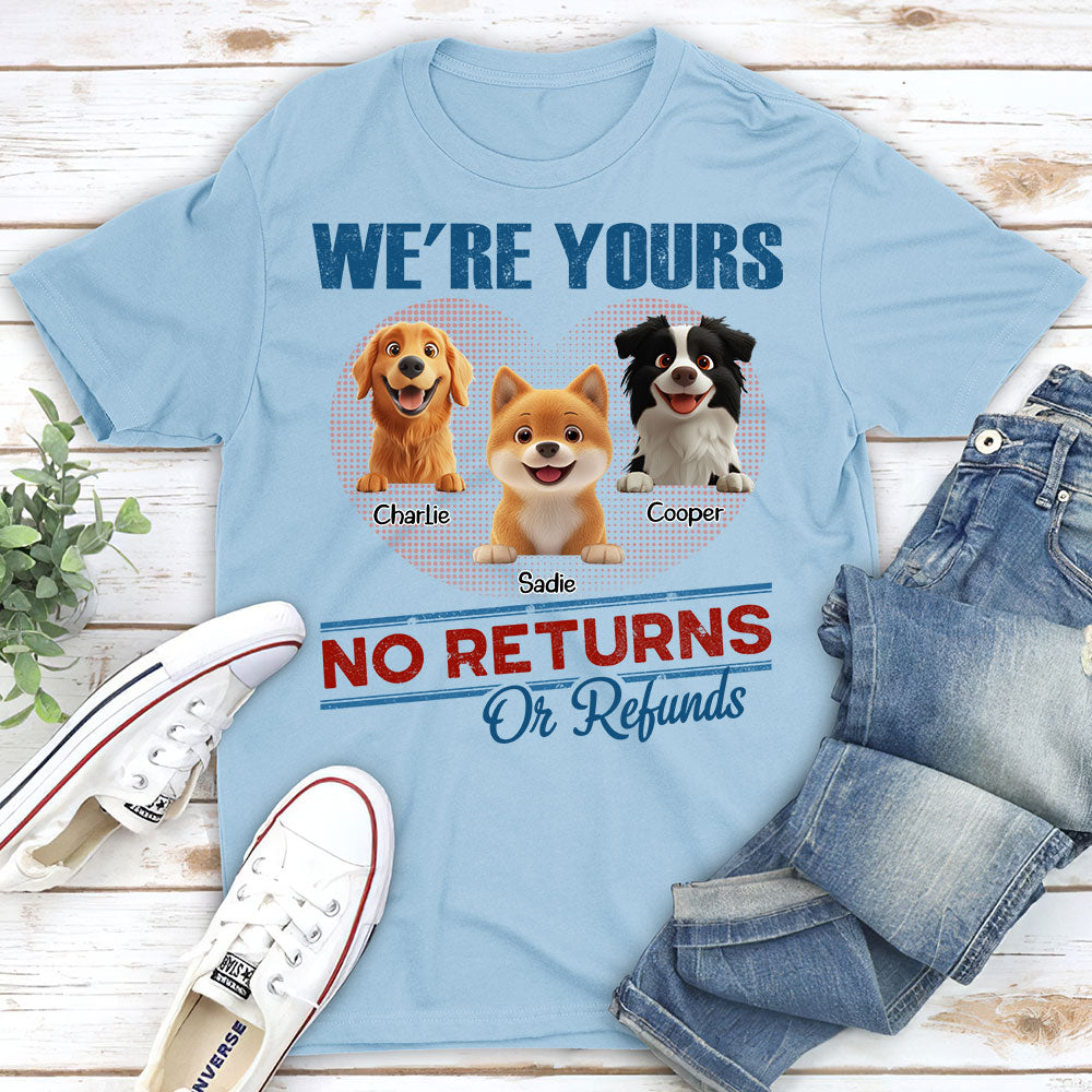 No Returns Or Refunds - Personalized Custom Unisex Kids' T-shirt for Pet Lovers