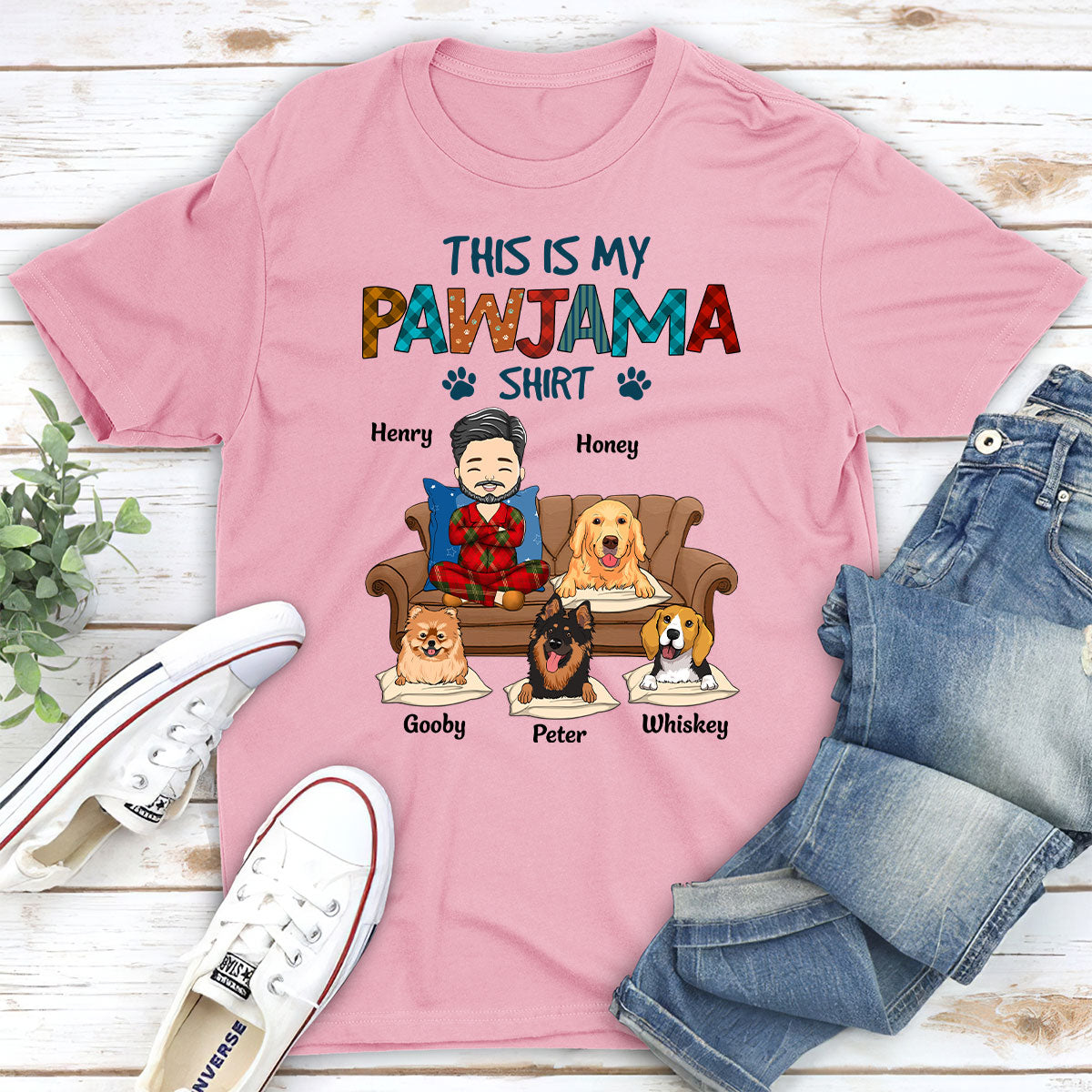 Personalized Unisex Pawjama Sleepshirt - Ideal Gift for Pet Lovers
