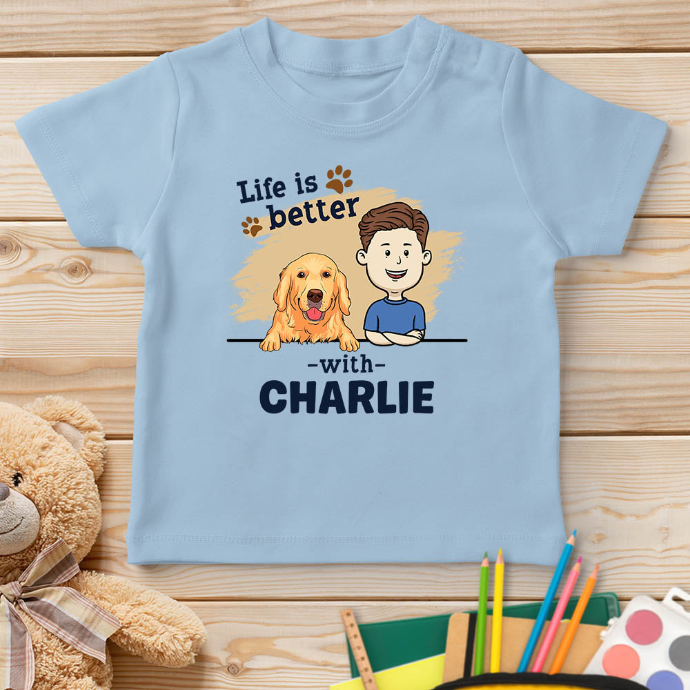 Personalized Custom Youth Dog-themed T-shirt