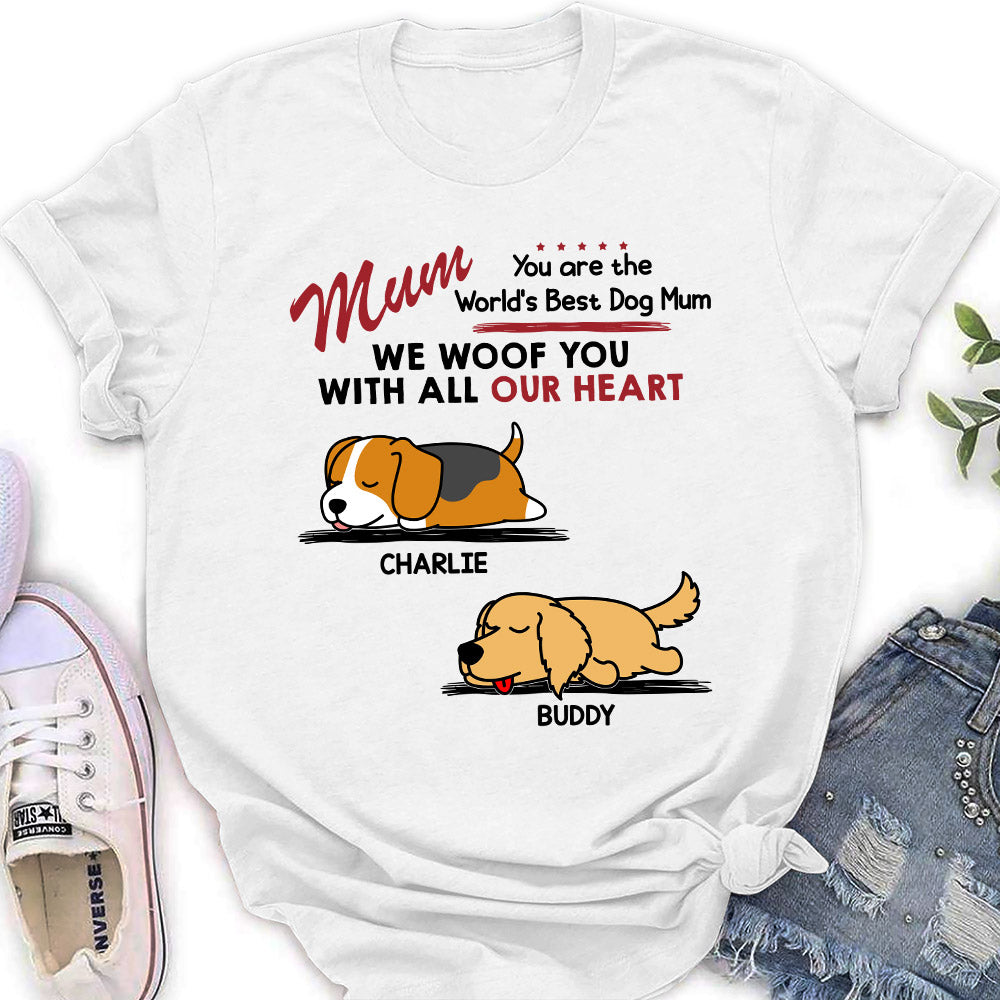 Woof All Heart - Customizable Personalized Women's Pet Lover T-shirt