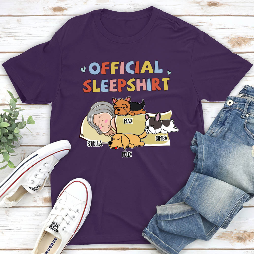 Sleeping Dog Personalized Custom Fluorescent Sleepshirt V2 - Ideal Gift for Pet Lovers