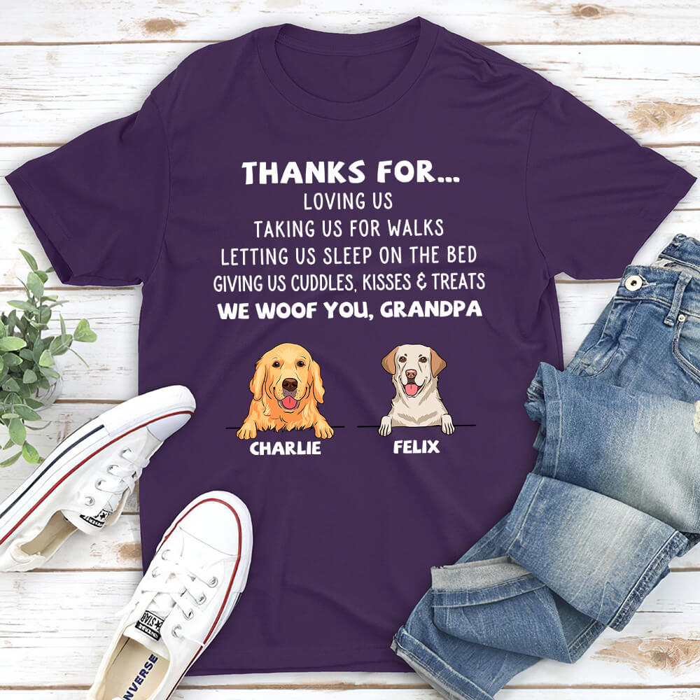 Customizable Unisex Dog Appreciation T-shirt - Personalized for Pet Lovers