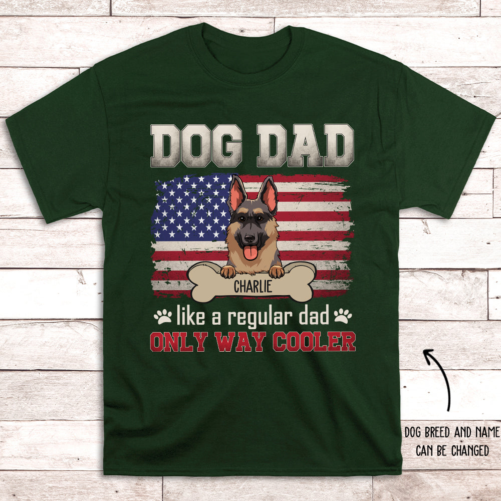 Customizable Dog Dad Cooler Unisex T-shirt - Ideal Gift for Pet Lovers