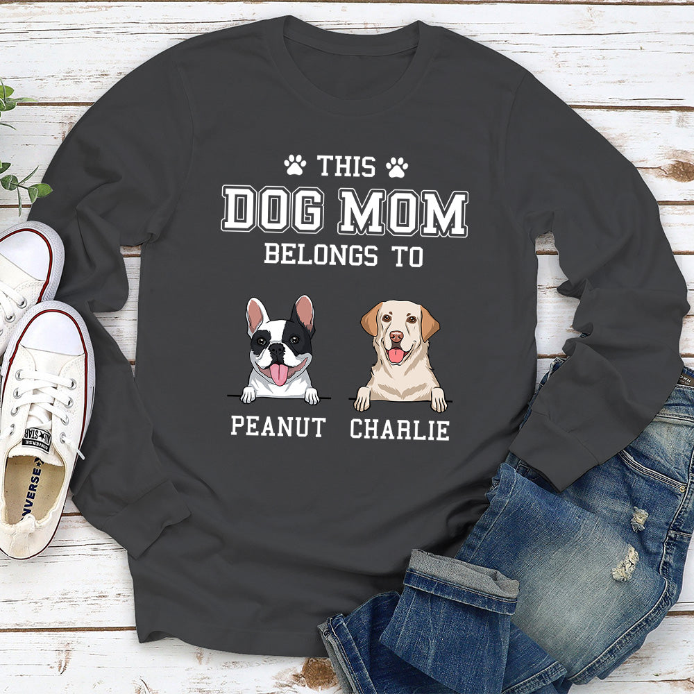 Customizable Long Sleeve Dog Dad/Mom Personalized T-shirt - Ideal Gift