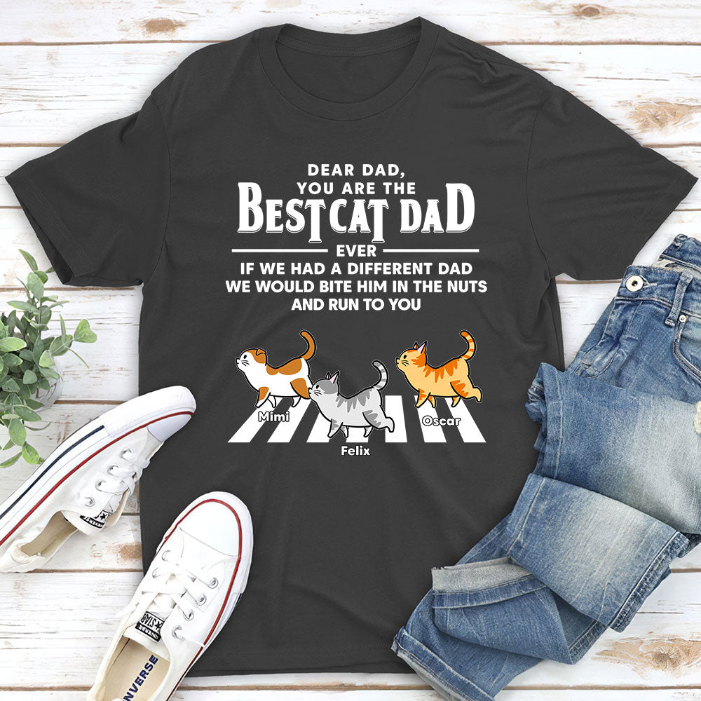 Personalized Unisex 'Cats Run To You' T-shirt - Ideal Gift for Pet Lovers