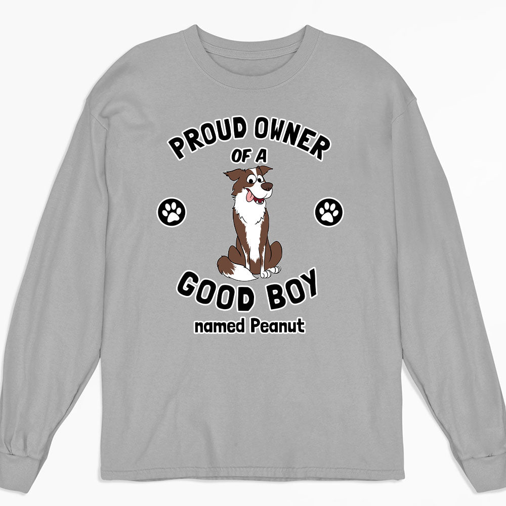 Proud Pet Owner Personalized Long Sleeve Custom T-shirt