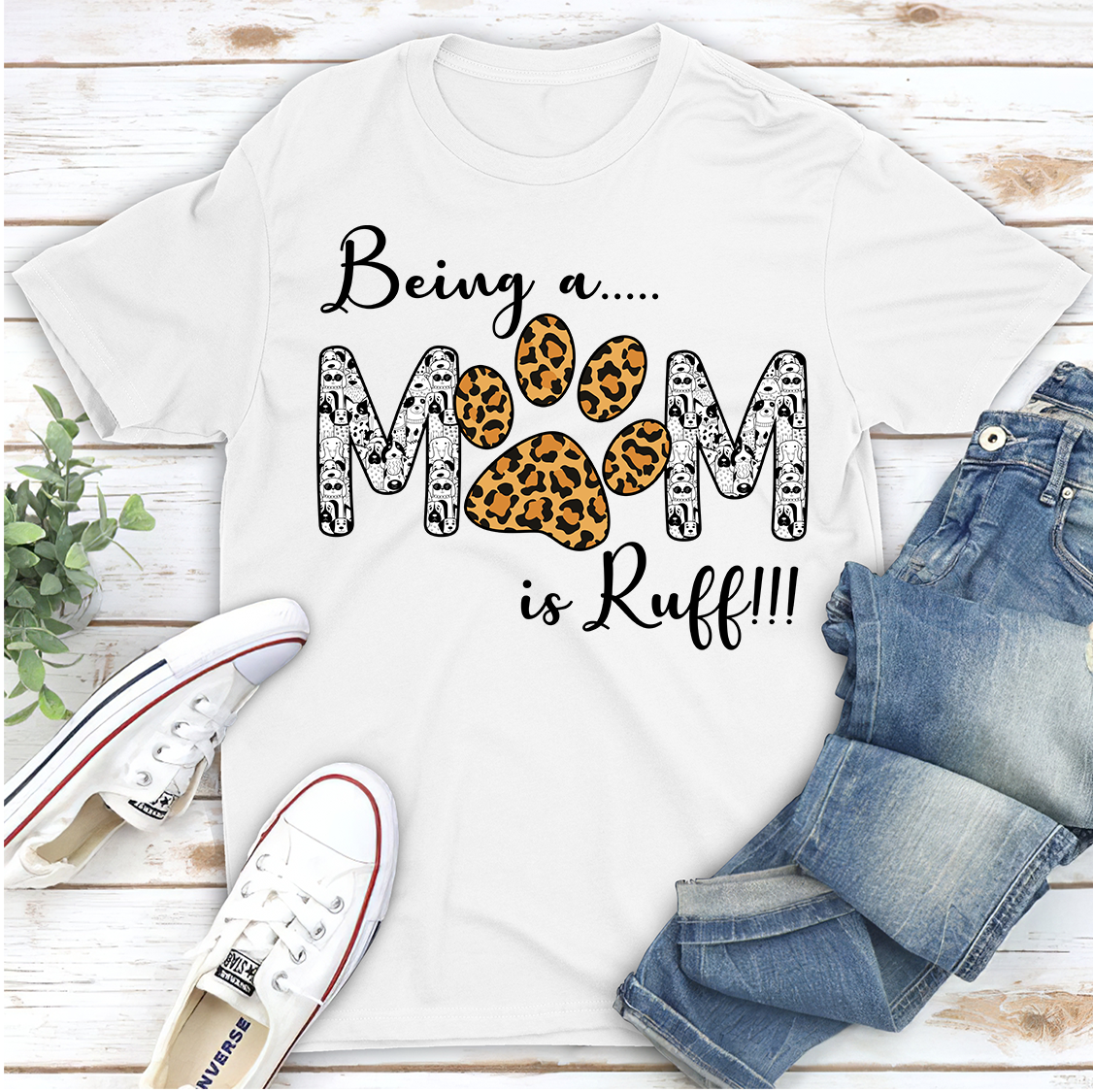 Ruff Mom Life - Classic Pet Lover T-shirt