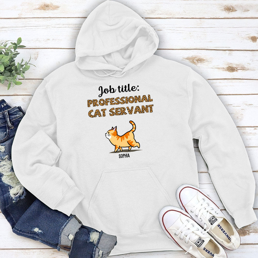 Customizable Professional Cat Servant Hoodie - Ideal Gift for Pet Lovers