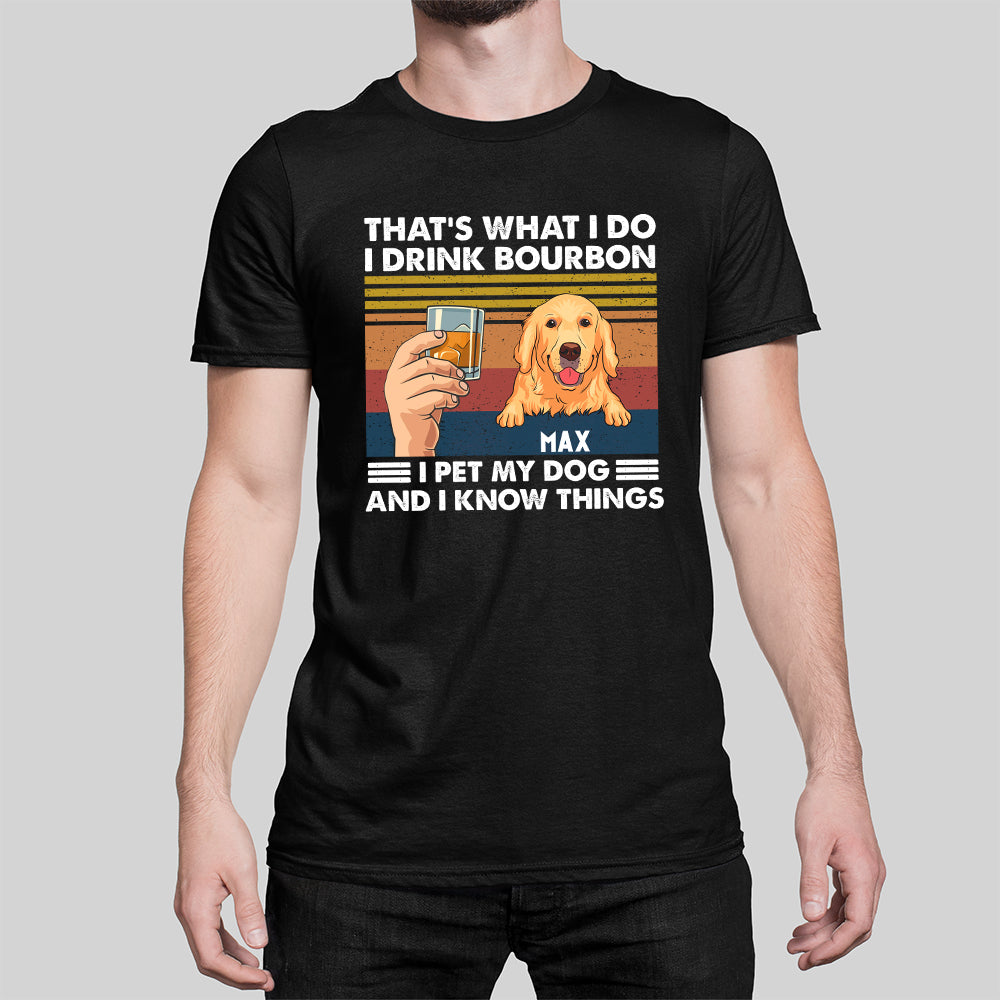 Personalized Unisex Drink and Pet Dog T-shirt - Ideal Gift for Pet Lovers