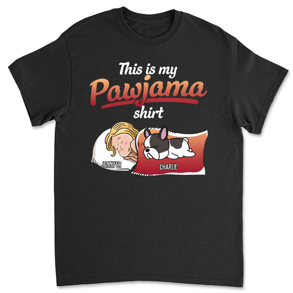 Personalized Holiday Pawjama Dog Unisex T - shirt: Ideal Gift for Pet Lovers