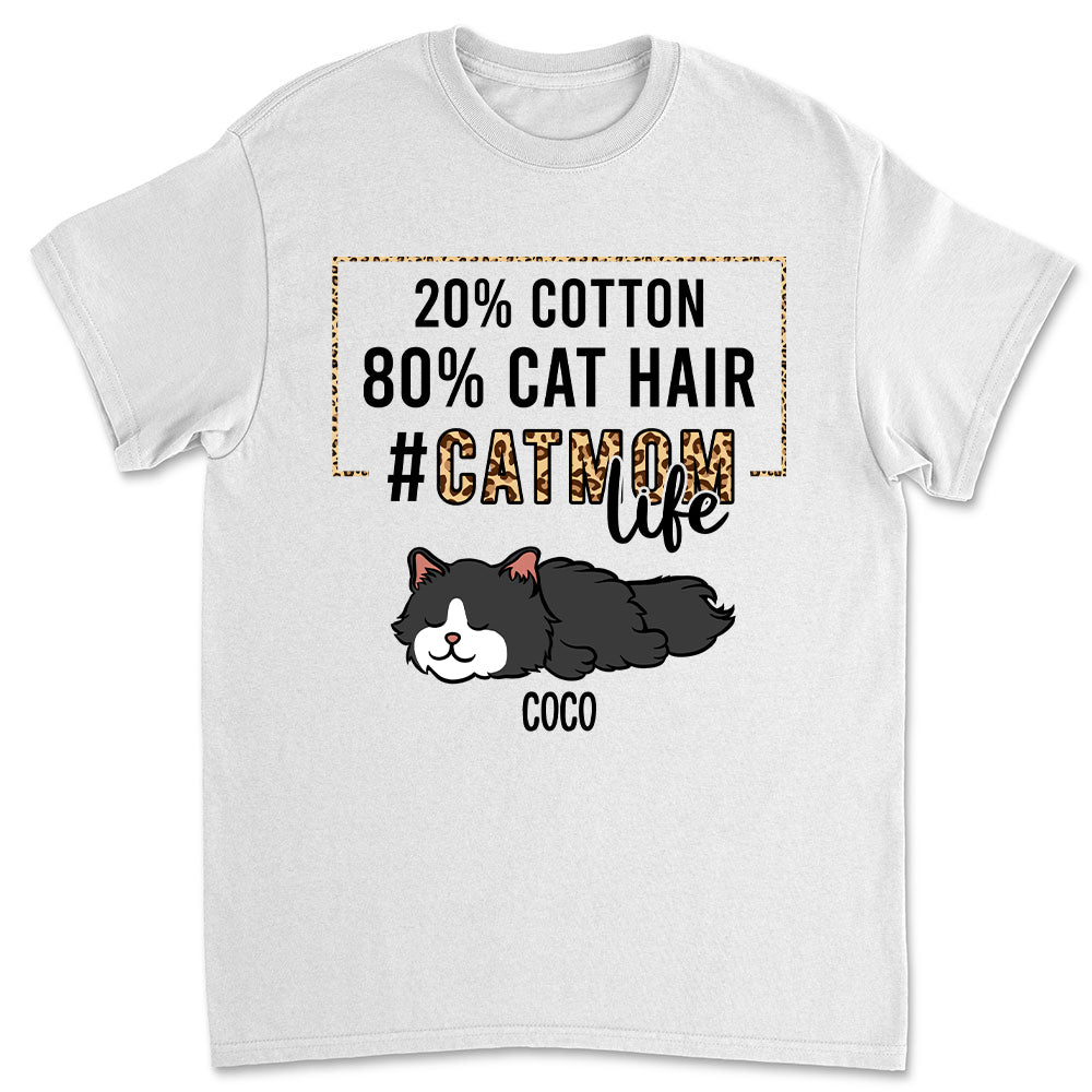 Personalized Unisex Cat Mom Life T-shirt - Ideal Gift for Pet Lovers
