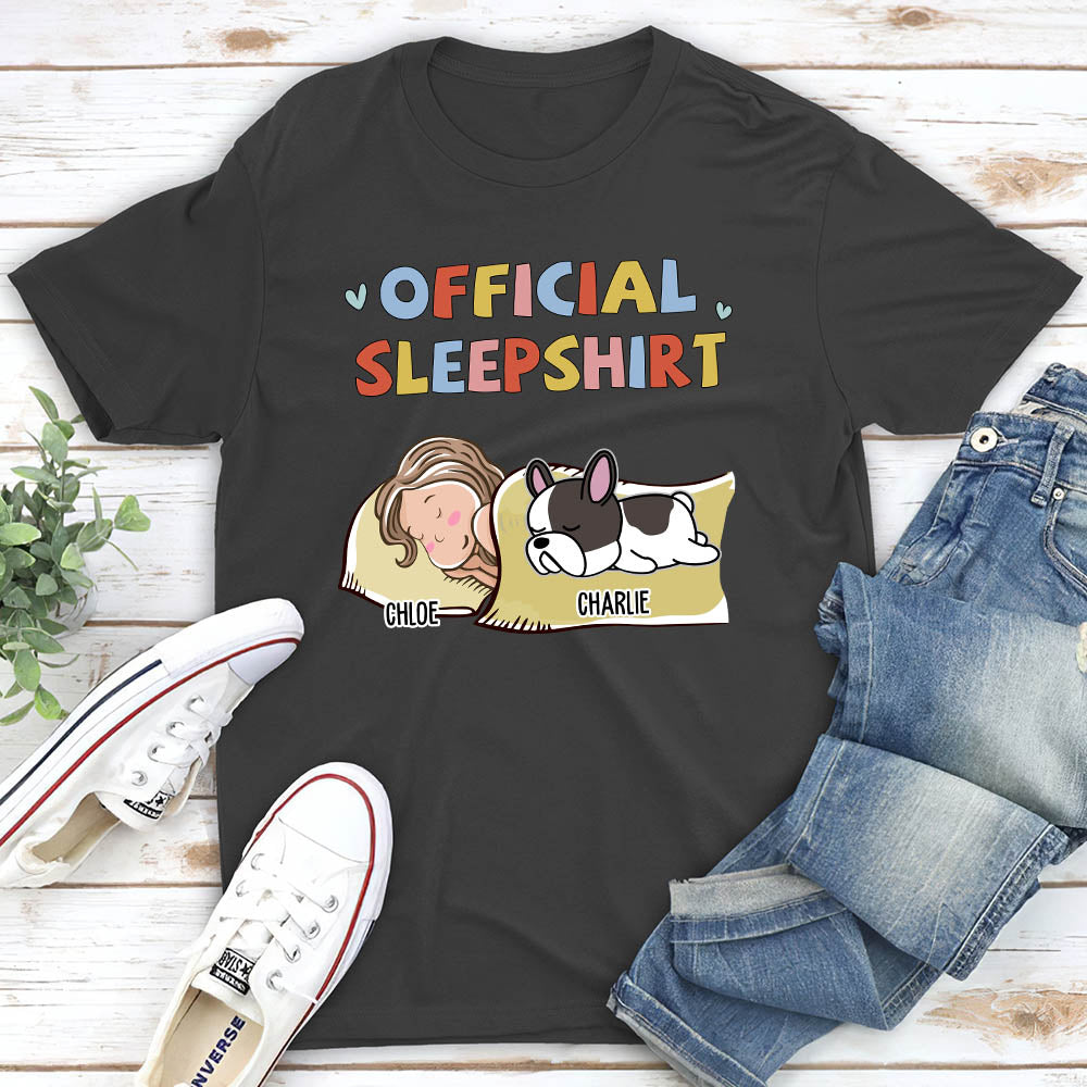 Sleeping Dog Personalized Custom Fluorescent Sleepshirt V2 - Ideal Gift for Pet Lovers