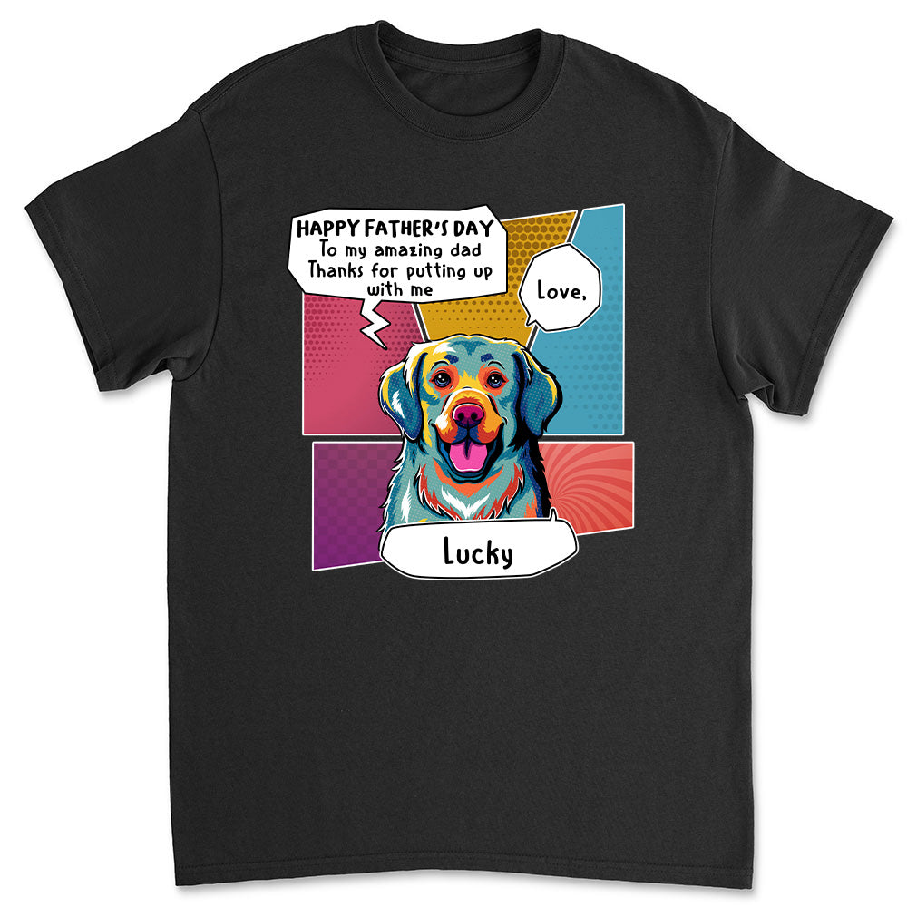 Amazing Pop Art Personalized Custom Premium T-shirt for Dad