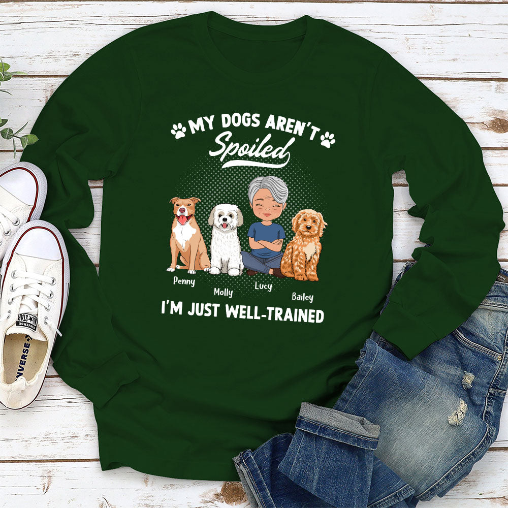 Spoiled Dog - Customizable Personalized Long Sleeve T - shirt for Pet Lovers