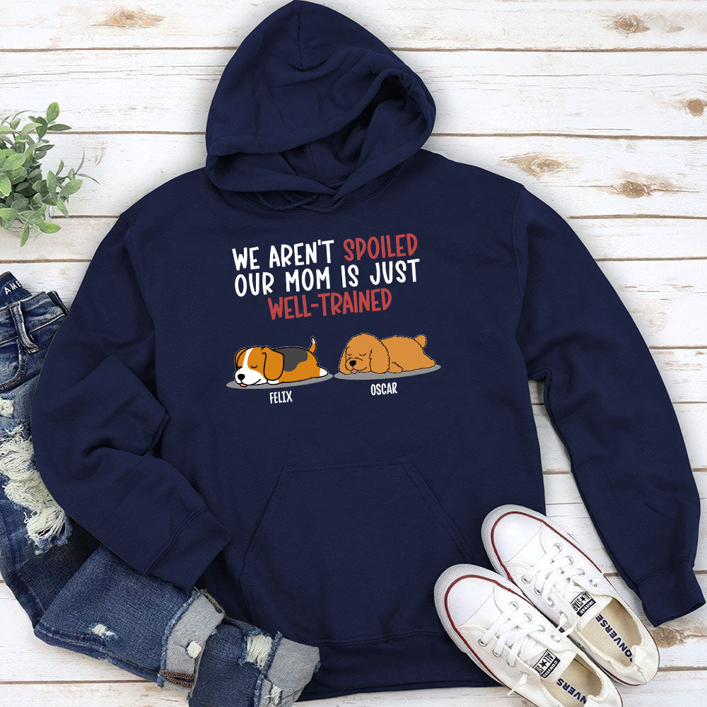 Spoiled Dog & Well - Trained Dad 2: Personalized Custom Hoodie for Pet Enthusiasts