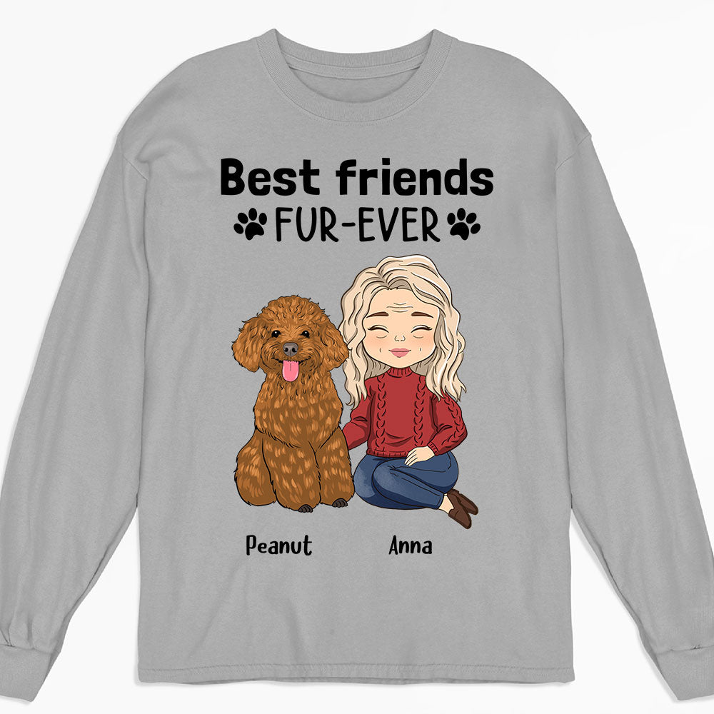Forever Best Friend - Personalized Custom Long Sleeve Pet Lover T-shirt