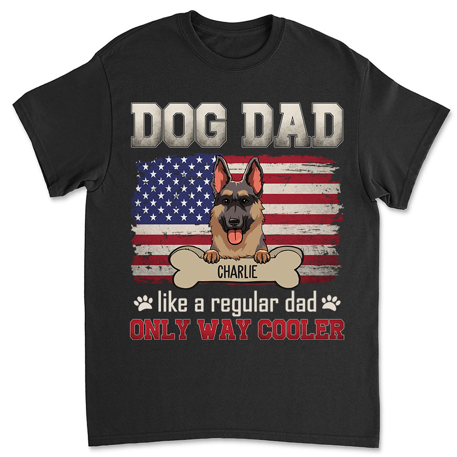 Customizable Dog Dad Cooler Unisex T-shirt - Ideal Gift for Pet Lovers