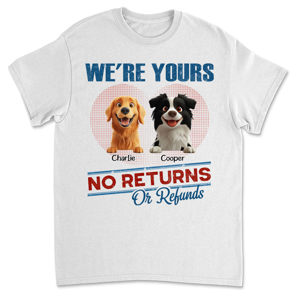 No Returns Or Refunds - Personalized Custom Unisex Kids' T-shirt for Pet Lovers