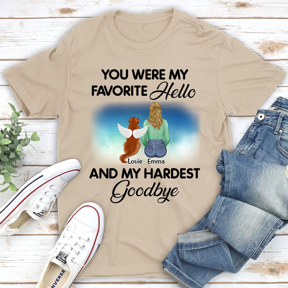 Personalized Memorial Unisex T-shirt: Cherish Memories of Your Furry Friends