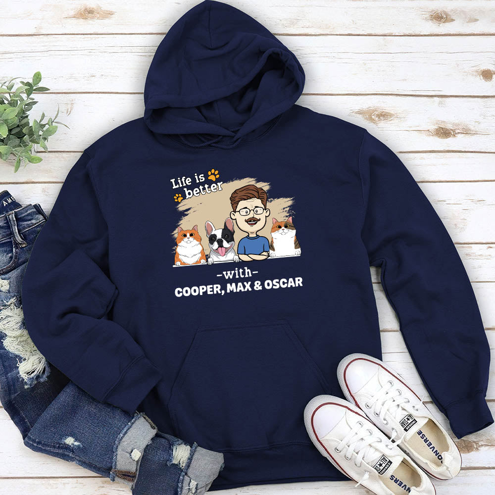 With Pet 2 - Customizable Personalized Hoodie for Pet Lovers