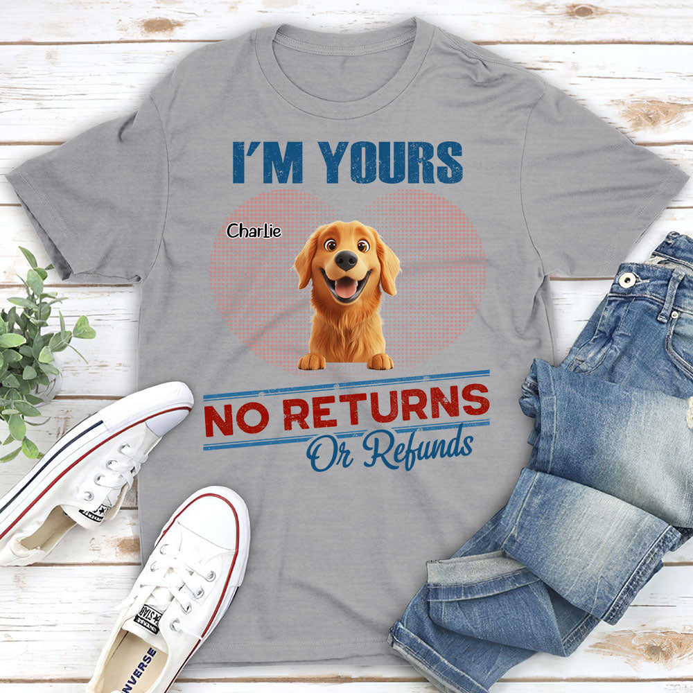 No Returns Or Refunds - Personalized Custom Unisex Kids' T-shirt for Pet Lovers