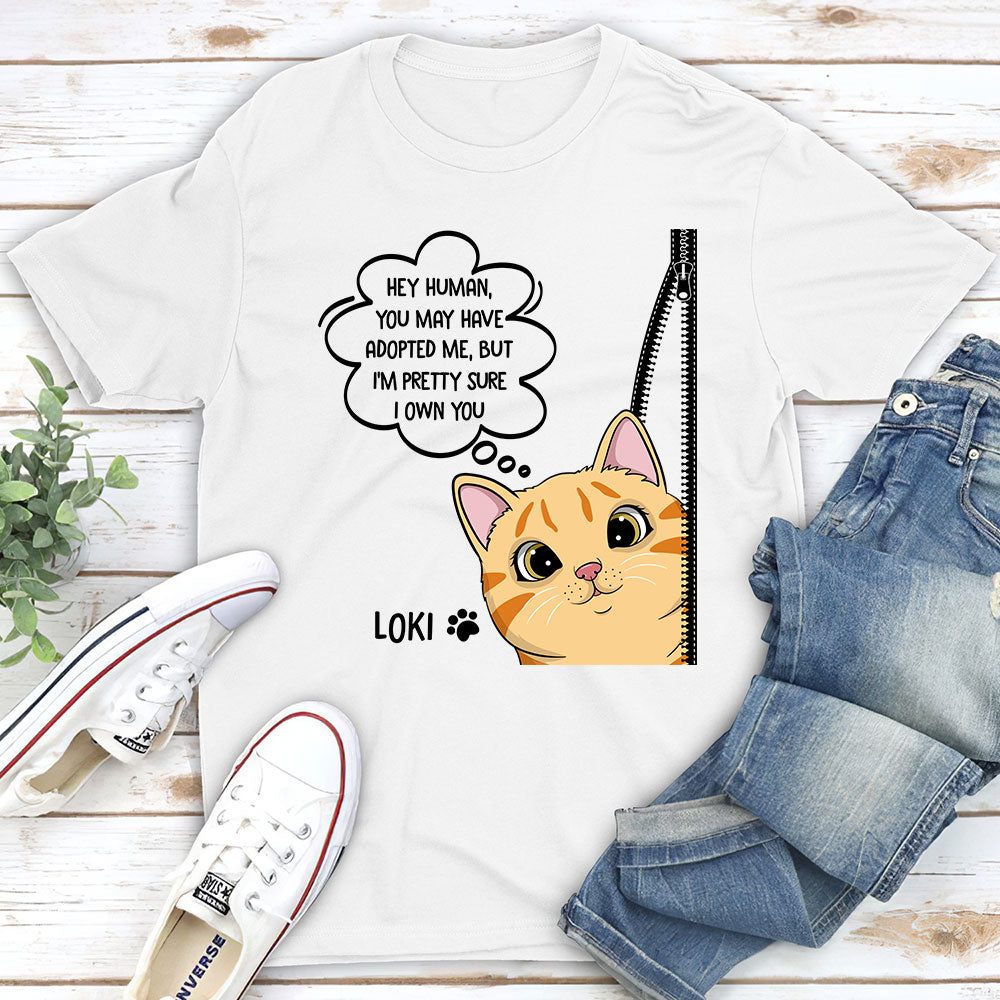 Personalized Custom Unisex 'I Own You' T-shirt - Ideal Gift for Pet Lovers