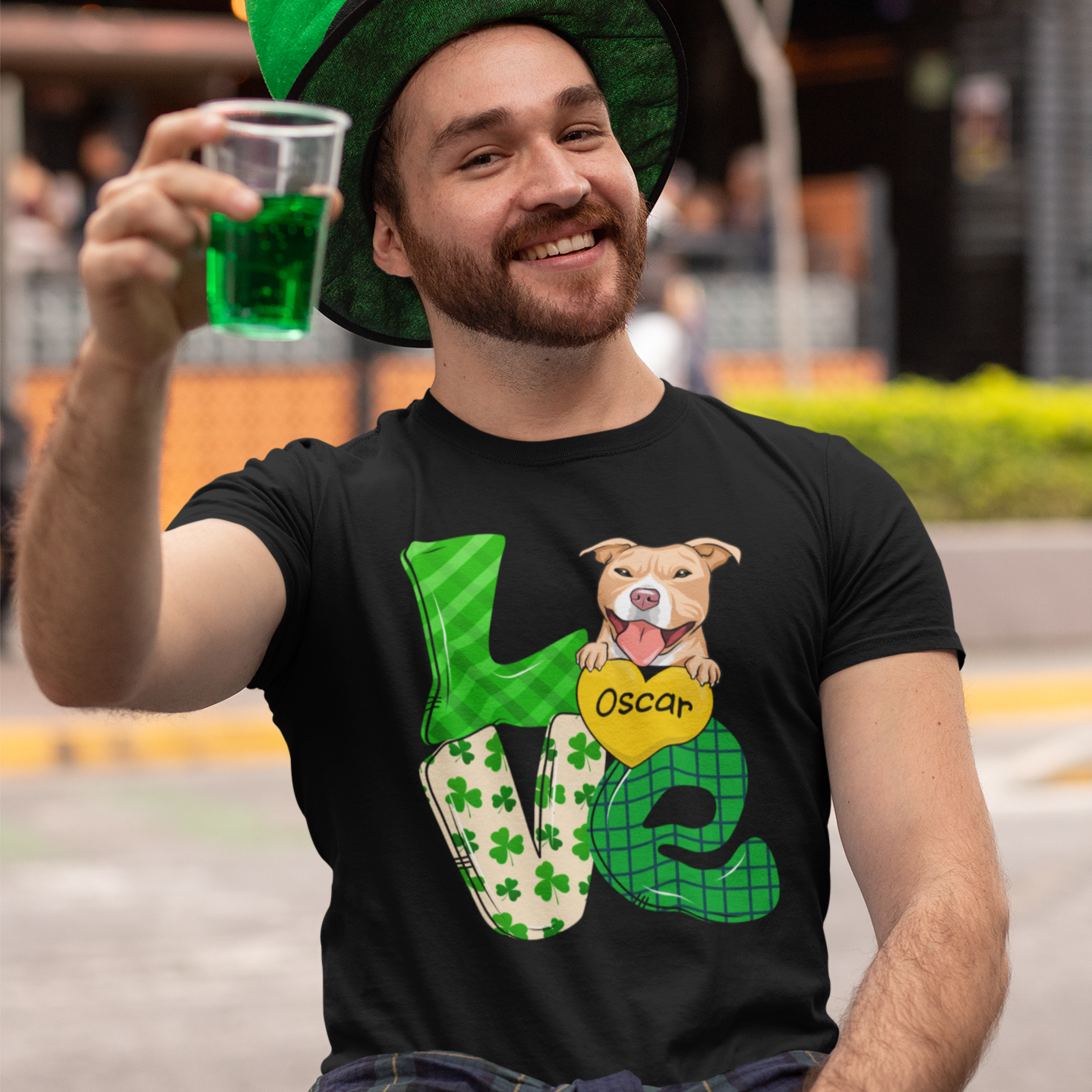 St. Patrick's Day Love - Customizable Unisex Personalized T - Shirt