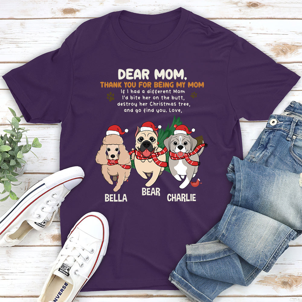Personalized Custom Unisex Thank You T-shirt for Dad and Mom - Ideal Gift