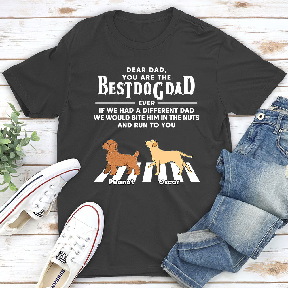 Personalized Custom Premium 'Dogs Run To You' T-shirt for Pet Lovers