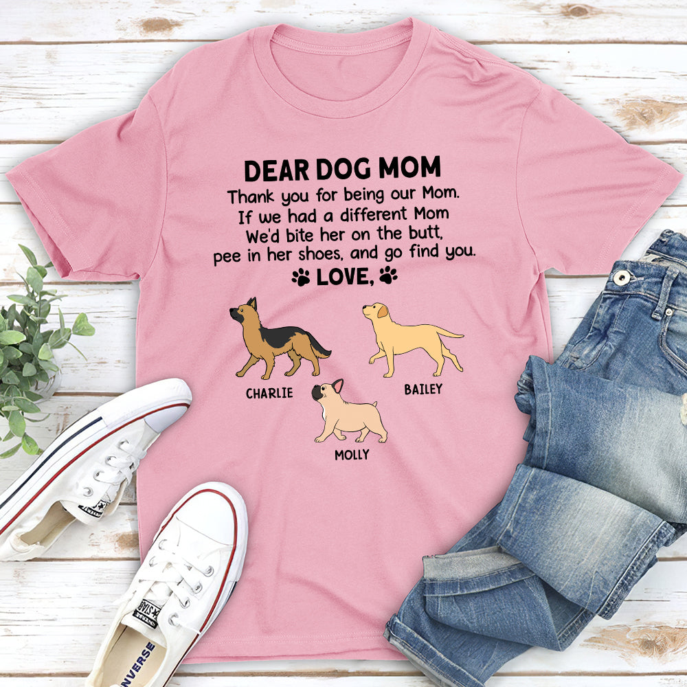 Personalized Custom Unisex 'Thank You My Mom' T-shirt - Ideal Gift for Pet Lovers