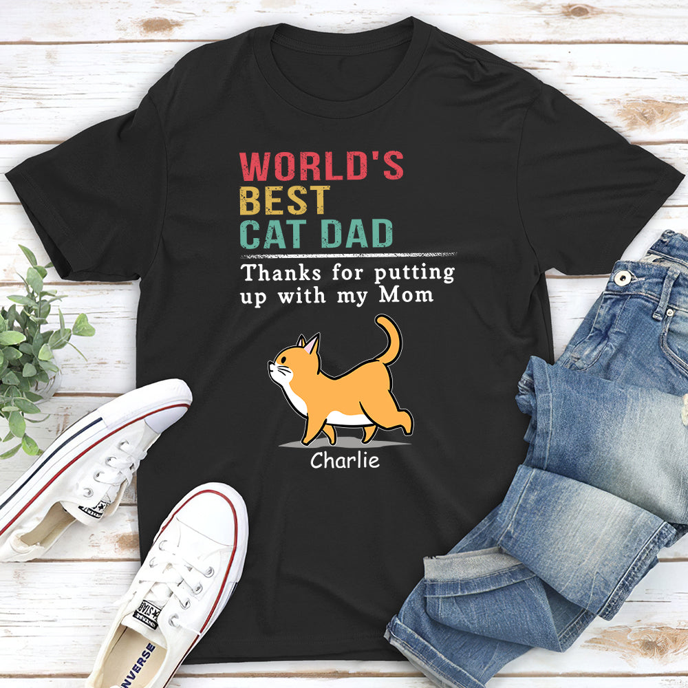 Personalized Custom Unisex Cat Mom T-shirt - A Perfect Gift for Pet Lovers