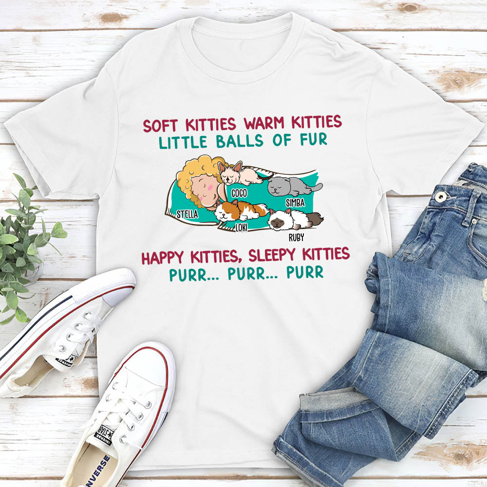 Personalized Soft Kitty Warm Kitty Unisex T - shirt for Pet Lovers