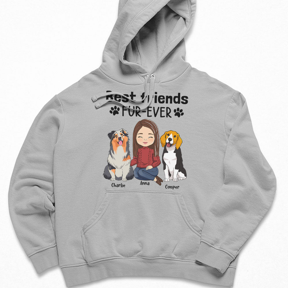 Fur-ever Best Friends Personalized Custom Hoodie - Ideal Gift for Pet Lovers